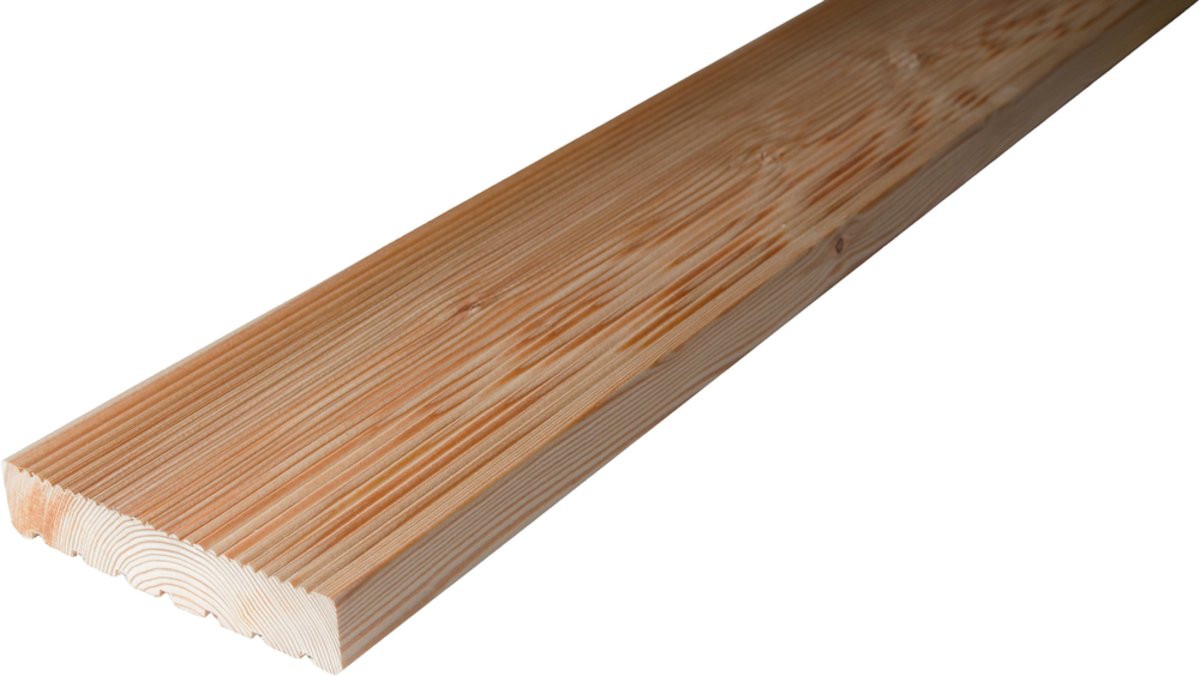 Deska Modrzew Syberyjski AB KD drobnoryflowana/gruboryflowana